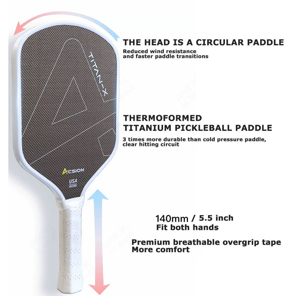 ACSION Titanium T700 Carbon Fiber Pickleball Paddle